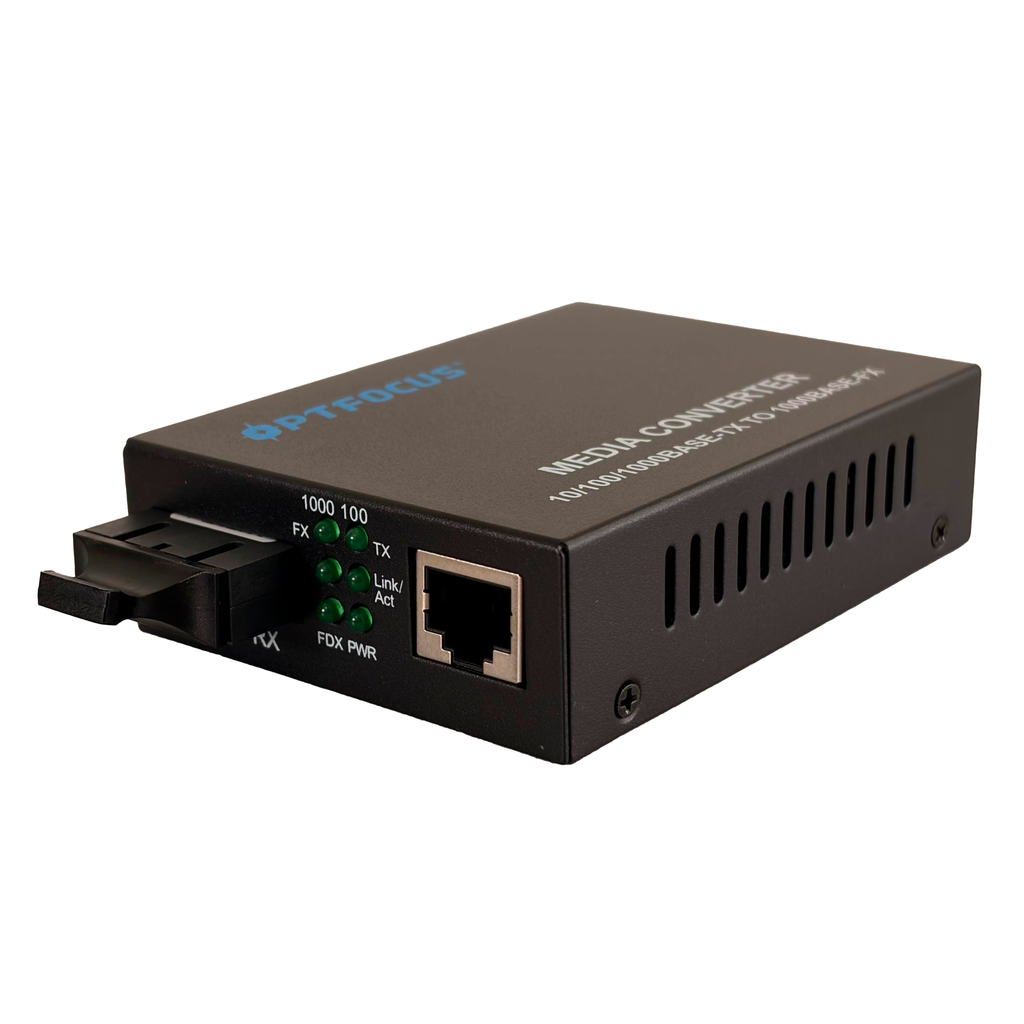 Media Converter 10/100/1000M DF MM SC 850nm 550M